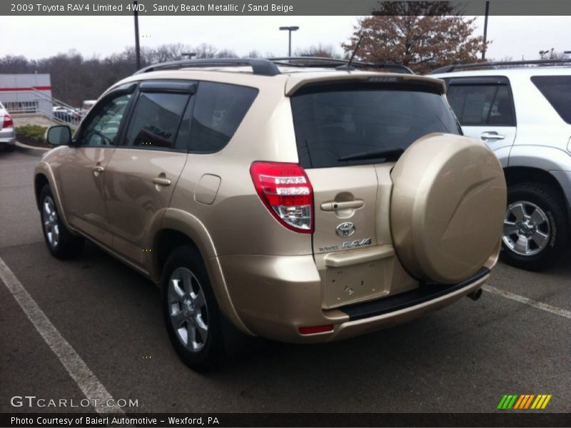 Sandy Beach Metallic / Sand Beige 2009 Toyota RAV4 Limited 4WD