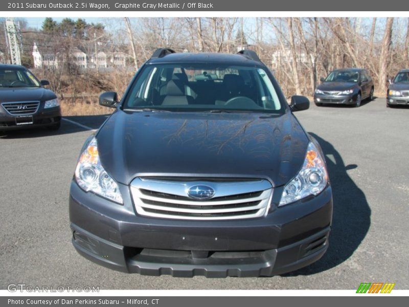 Graphite Gray Metallic / Off Black 2011 Subaru Outback 2.5i Wagon