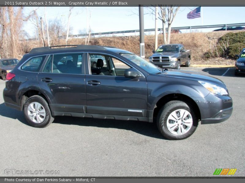 Graphite Gray Metallic / Off Black 2011 Subaru Outback 2.5i Wagon
