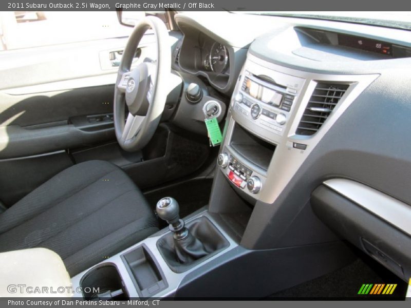 Graphite Gray Metallic / Off Black 2011 Subaru Outback 2.5i Wagon