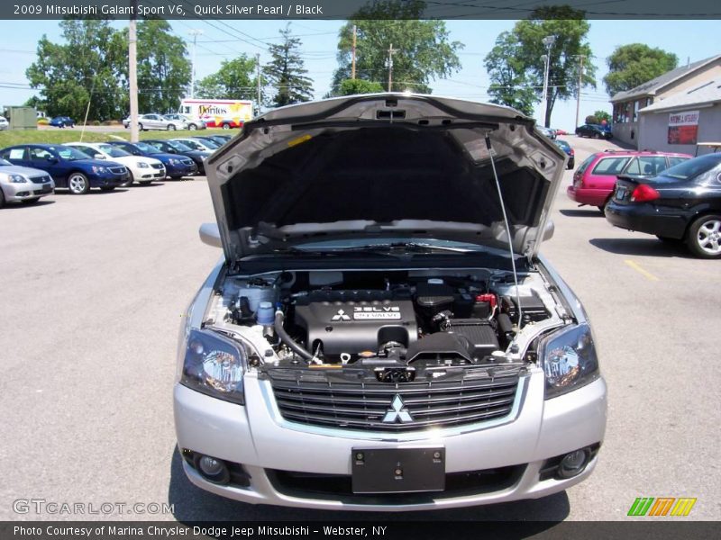 Quick Silver Pearl / Black 2009 Mitsubishi Galant Sport V6