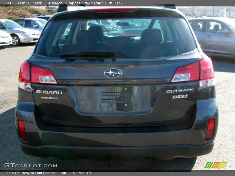 Graphite Gray Metallic / Off Black 2011 Subaru Outback 2.5i Wagon