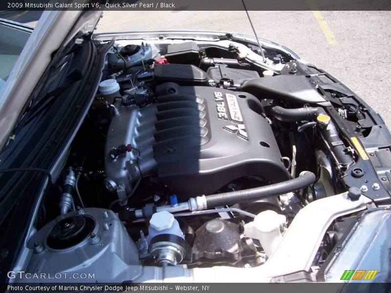Quick Silver Pearl / Black 2009 Mitsubishi Galant Sport V6