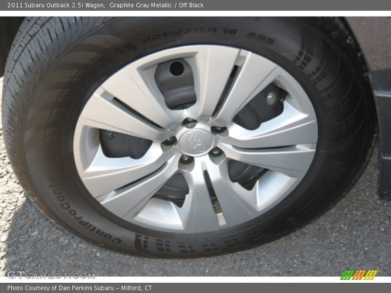 Graphite Gray Metallic / Off Black 2011 Subaru Outback 2.5i Wagon