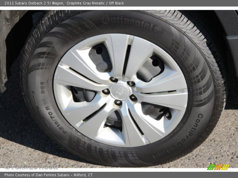 Graphite Gray Metallic / Off Black 2011 Subaru Outback 2.5i Wagon