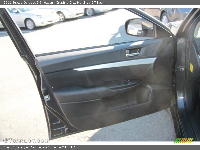 Graphite Gray Metallic / Off Black 2011 Subaru Outback 2.5i Wagon