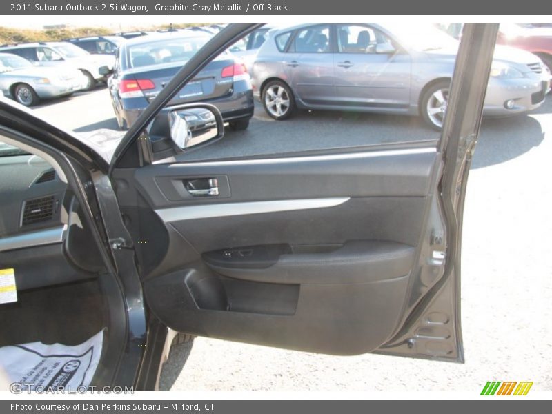Graphite Gray Metallic / Off Black 2011 Subaru Outback 2.5i Wagon