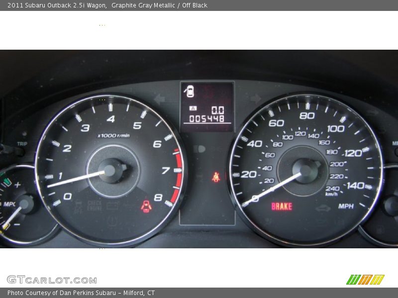 Graphite Gray Metallic / Off Black 2011 Subaru Outback 2.5i Wagon