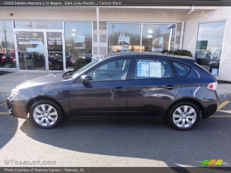 Dark Gray Metallic / Carbon Black 2009 Subaru Impreza 2.5i Wagon