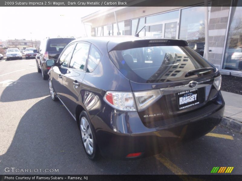 Dark Gray Metallic / Carbon Black 2009 Subaru Impreza 2.5i Wagon