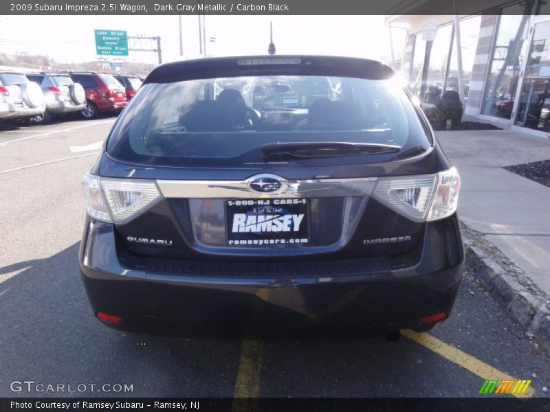 Dark Gray Metallic / Carbon Black 2009 Subaru Impreza 2.5i Wagon