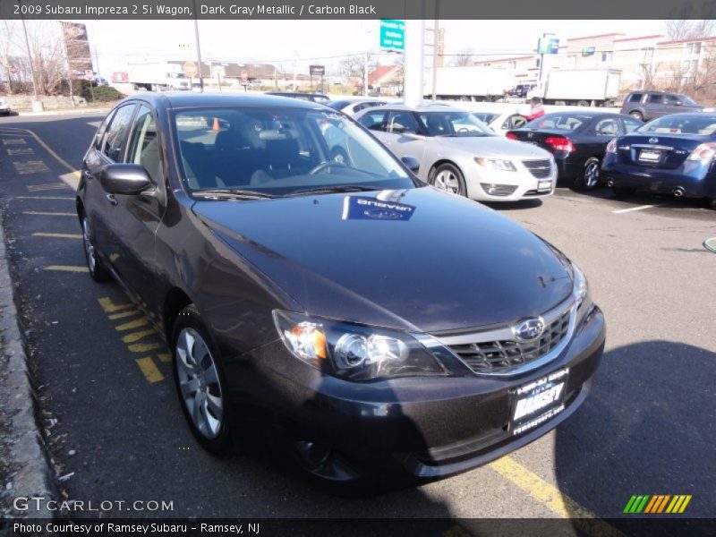 Dark Gray Metallic / Carbon Black 2009 Subaru Impreza 2.5i Wagon