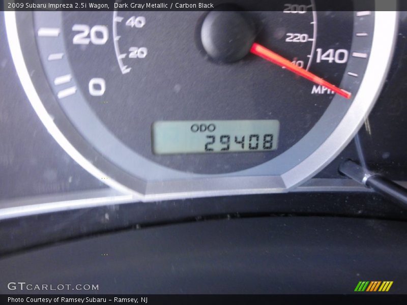 Dark Gray Metallic / Carbon Black 2009 Subaru Impreza 2.5i Wagon