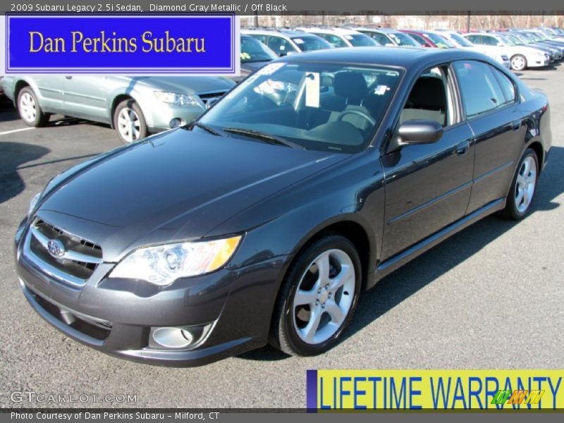 Diamond Gray Metallic / Off Black 2009 Subaru Legacy 2.5i Sedan