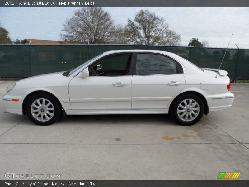 Noble White / Beige 2002 Hyundai Sonata LX V6