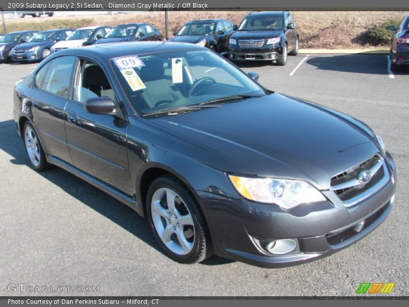 Diamond Gray Metallic / Off Black 2009 Subaru Legacy 2.5i Sedan