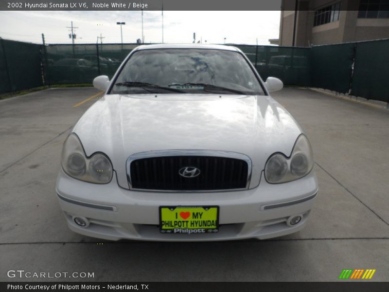Noble White / Beige 2002 Hyundai Sonata LX V6