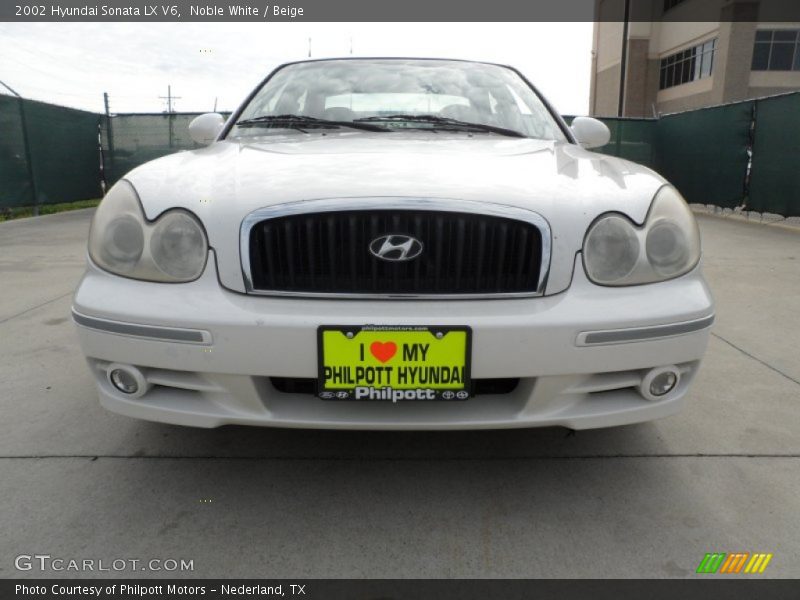 Noble White / Beige 2002 Hyundai Sonata LX V6