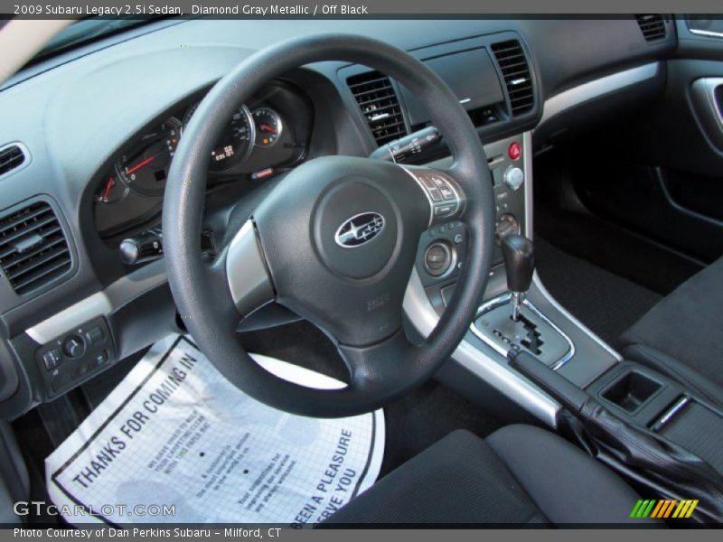 Diamond Gray Metallic / Off Black 2009 Subaru Legacy 2.5i Sedan