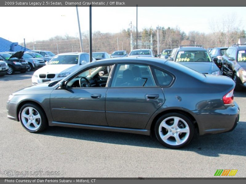 Diamond Gray Metallic / Off Black 2009 Subaru Legacy 2.5i Sedan