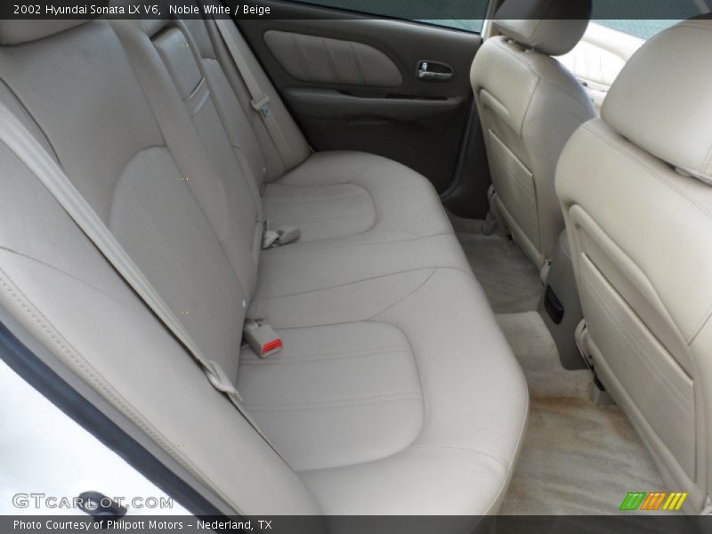 Noble White / Beige 2002 Hyundai Sonata LX V6
