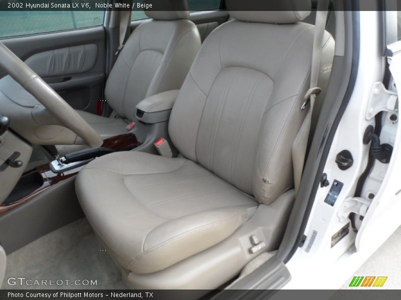 Noble White / Beige 2002 Hyundai Sonata LX V6