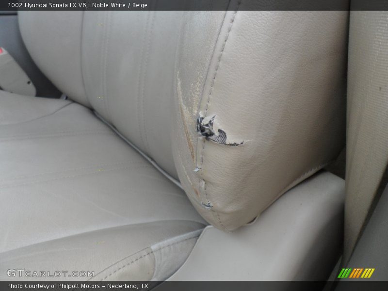 Noble White / Beige 2002 Hyundai Sonata LX V6