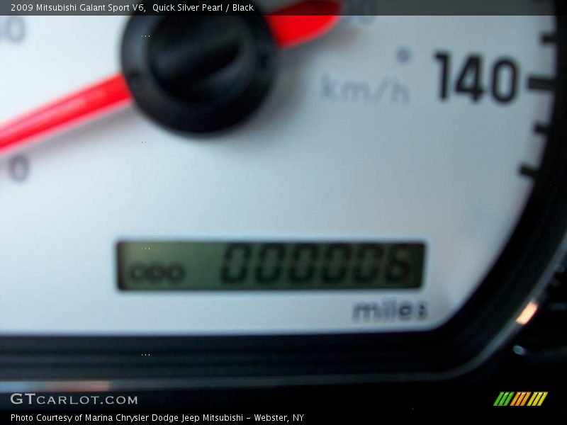 Quick Silver Pearl / Black 2009 Mitsubishi Galant Sport V6
