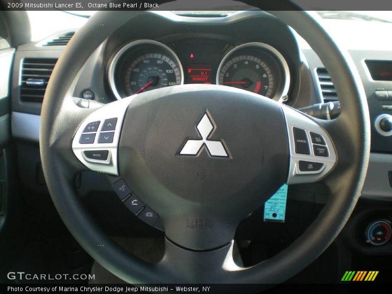 Octane Blue Pearl / Black 2009 Mitsubishi Lancer ES