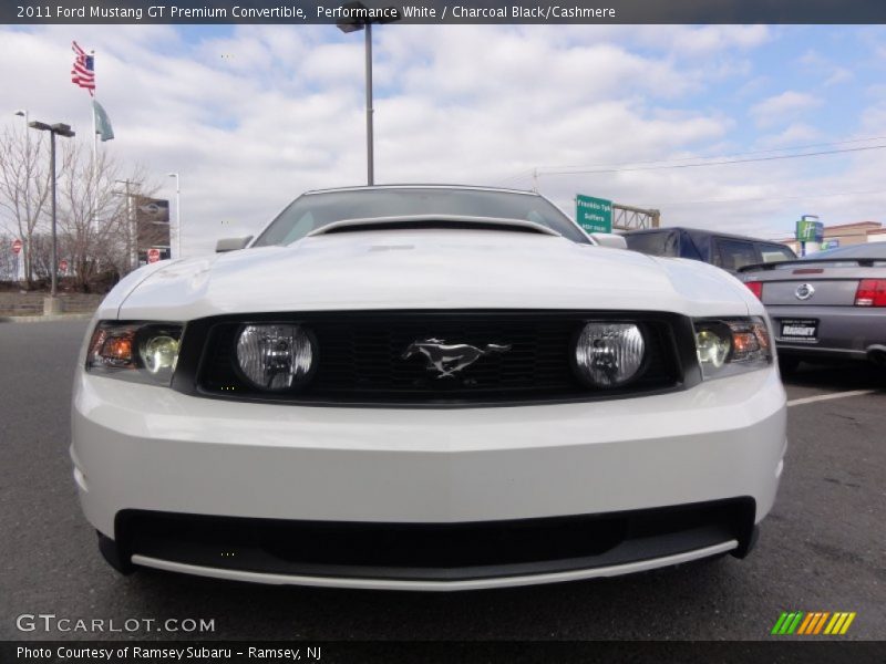Performance White / Charcoal Black/Cashmere 2011 Ford Mustang GT Premium Convertible