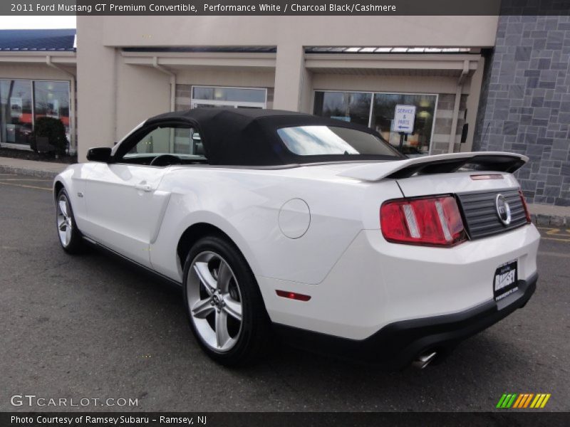 Performance White / Charcoal Black/Cashmere 2011 Ford Mustang GT Premium Convertible