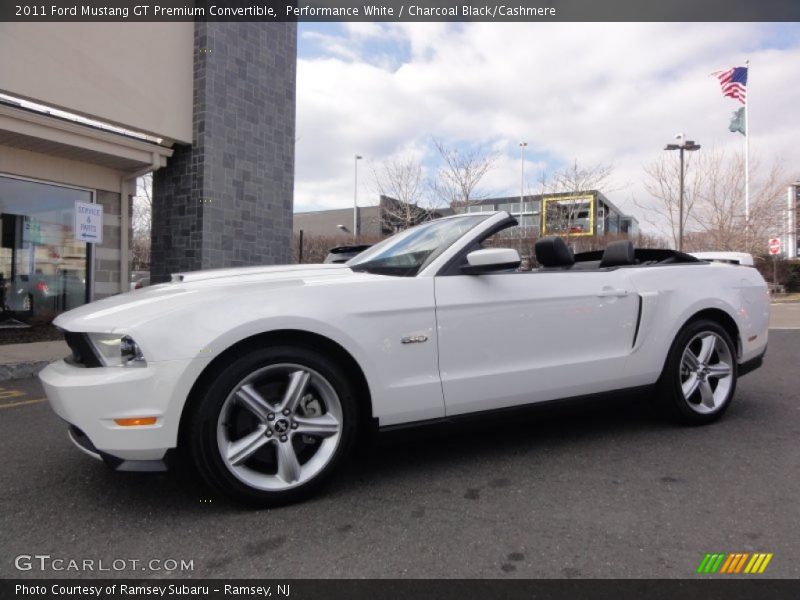 Performance White / Charcoal Black/Cashmere 2011 Ford Mustang GT Premium Convertible