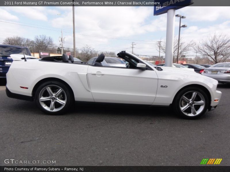 Performance White / Charcoal Black/Cashmere 2011 Ford Mustang GT Premium Convertible