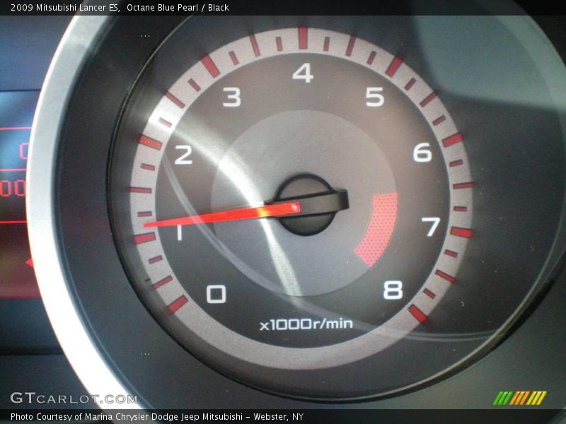 Octane Blue Pearl / Black 2009 Mitsubishi Lancer ES