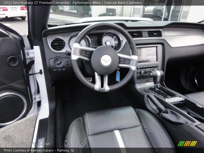 Performance White / Charcoal Black/Cashmere 2011 Ford Mustang GT Premium Convertible