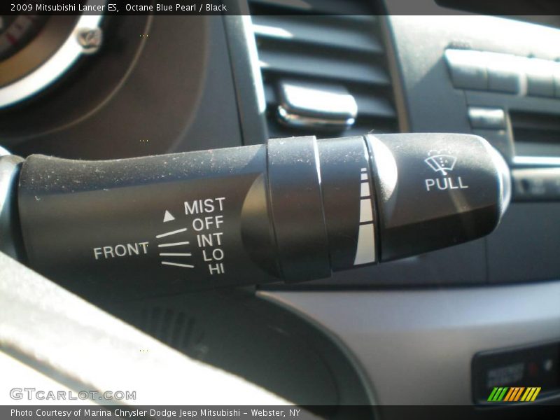Octane Blue Pearl / Black 2009 Mitsubishi Lancer ES