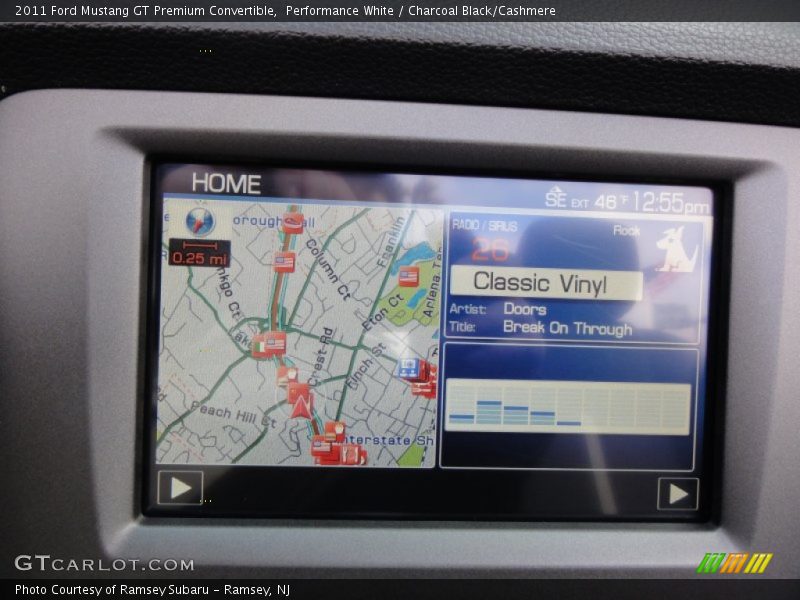 Navigation of 2011 Mustang GT Premium Convertible