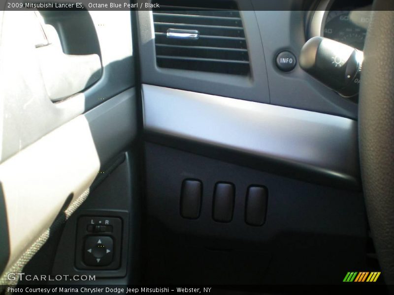 Octane Blue Pearl / Black 2009 Mitsubishi Lancer ES