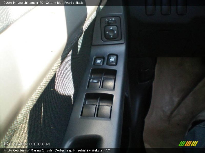Octane Blue Pearl / Black 2009 Mitsubishi Lancer ES