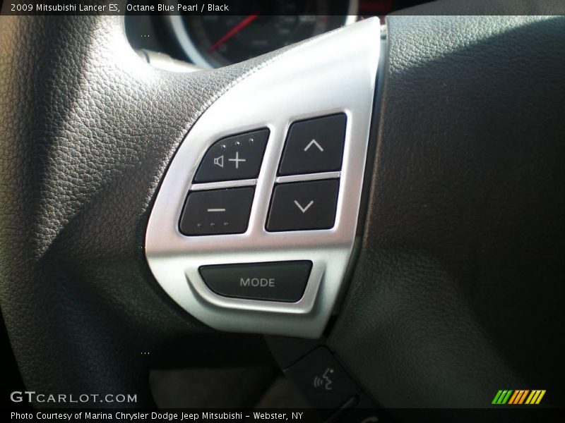 Octane Blue Pearl / Black 2009 Mitsubishi Lancer ES