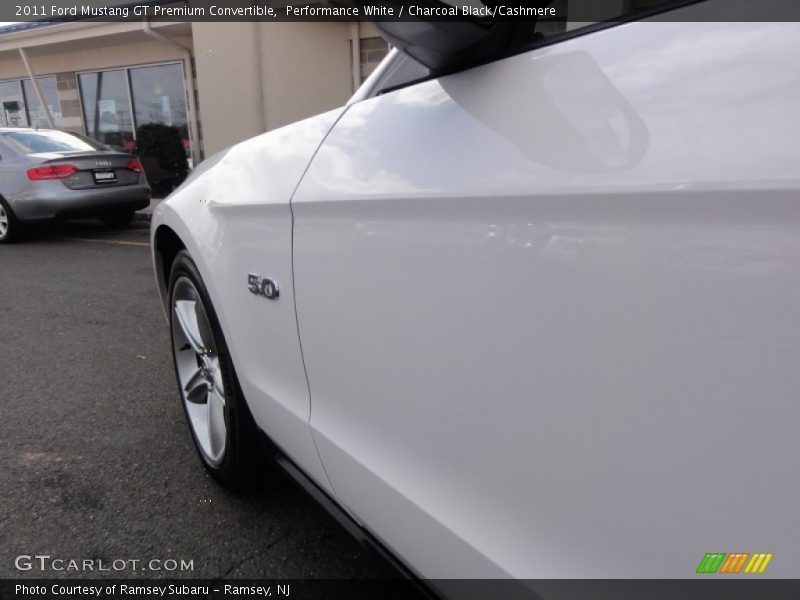 Performance White / Charcoal Black/Cashmere 2011 Ford Mustang GT Premium Convertible