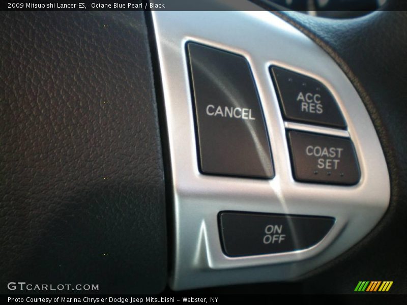 Octane Blue Pearl / Black 2009 Mitsubishi Lancer ES