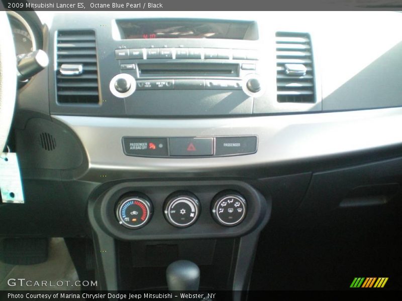 Octane Blue Pearl / Black 2009 Mitsubishi Lancer ES