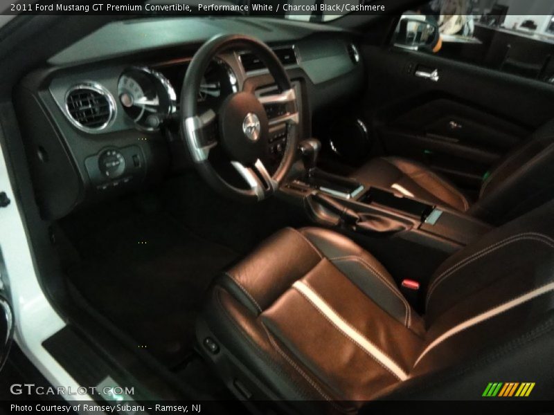 Performance White / Charcoal Black/Cashmere 2011 Ford Mustang GT Premium Convertible