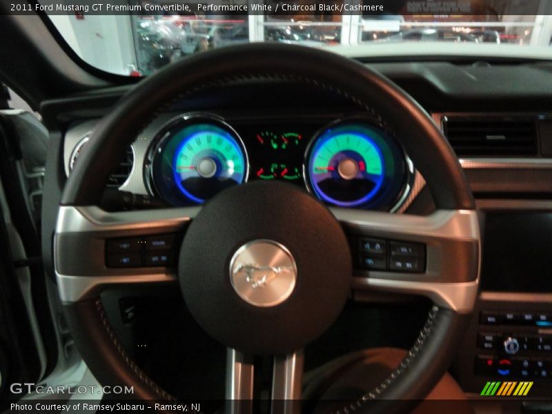 Performance White / Charcoal Black/Cashmere 2011 Ford Mustang GT Premium Convertible