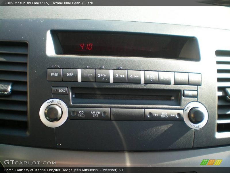 Octane Blue Pearl / Black 2009 Mitsubishi Lancer ES