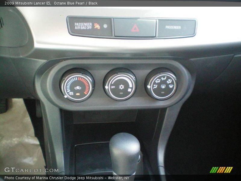 Octane Blue Pearl / Black 2009 Mitsubishi Lancer ES