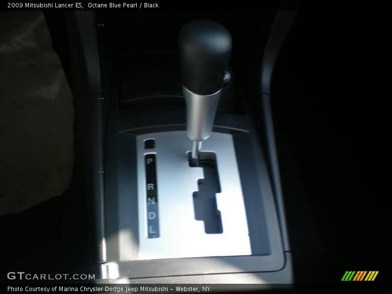 Octane Blue Pearl / Black 2009 Mitsubishi Lancer ES