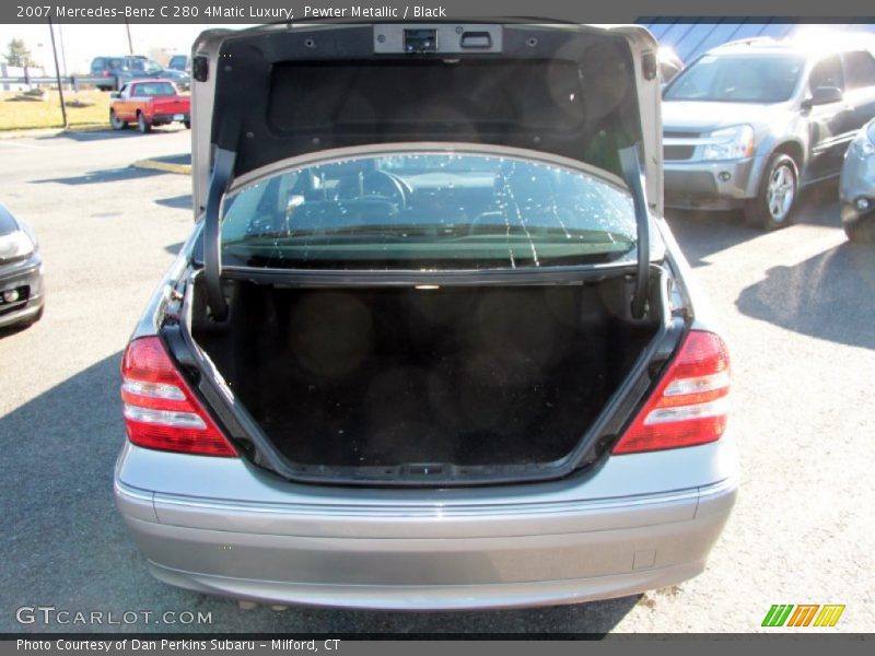Pewter Metallic / Black 2007 Mercedes-Benz C 280 4Matic Luxury