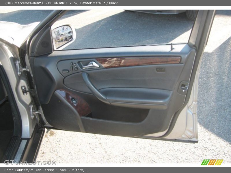 Pewter Metallic / Black 2007 Mercedes-Benz C 280 4Matic Luxury